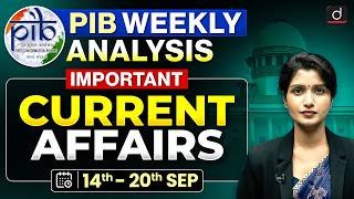 PIB Weekly Analysis for UPSC | Important PIB Topics | Current Affairs | Drishti IAS English
