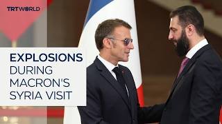 Explosions overshadow French President Macron's Syria visit
