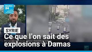 Syrie : ce que l’on sait des explosions à Damas survenues pendant la visite de Macron