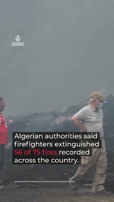 Heatwave drives major wildfires across North Africa | AJ #shorts