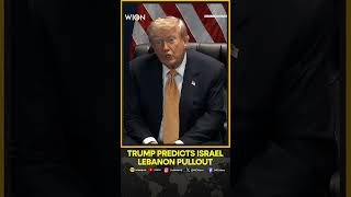 Trump Says He Thinks Israel Will Withdraw Troops From Southern Lebanon | WION Shorts