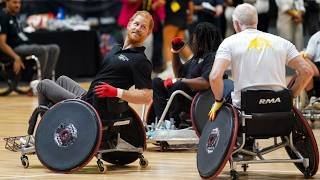 Prince Harry plays wheelchair rugby at Invictus Games countdown event