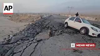 US strikes severely damage a bridge near Bandar Abbas in Iran
