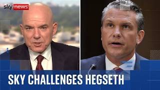 'Are you hiding the truth?': Hegseth challenged by Sky News over Minab bombing