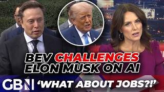 'What about jobs?!' | Bev Turner CONFRONTS Elon Musk on AI threat as Trump meets tech giants