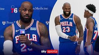 "I didn't leave my family in LA to lose in the second round" | LeBron James' first 76ers media day