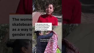 Bolivian women skaters honor Indigenous roots in 'pollera' skirts