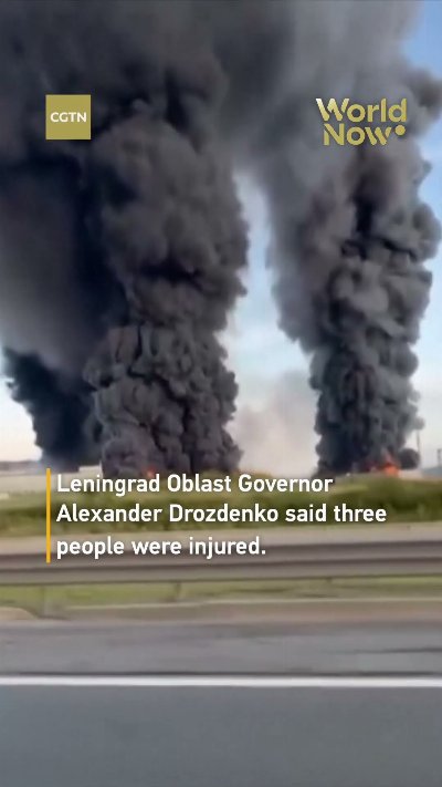Wildberries warehouse near St. Petersburg hit by drone attack#worldnow