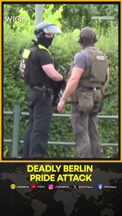 Berlin Pride Event Attack: Drone Footage Of Garden Complex Where Suspect In Pride Attack Was Shot