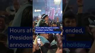 Argentine fans clash with police after World Cup final defeat | DW News
