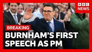 Andy Burnham’s first speech as UK prime minister in full | BBC News