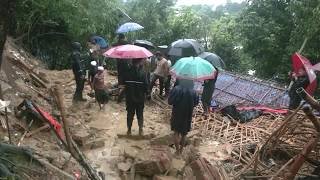 Monsoon landslide kills eight children at Bangladesh Rohingya camp