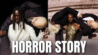 HORROR STORY: Paris runway erupts as black models carry ‘dead’ white men in bizarre runway finale