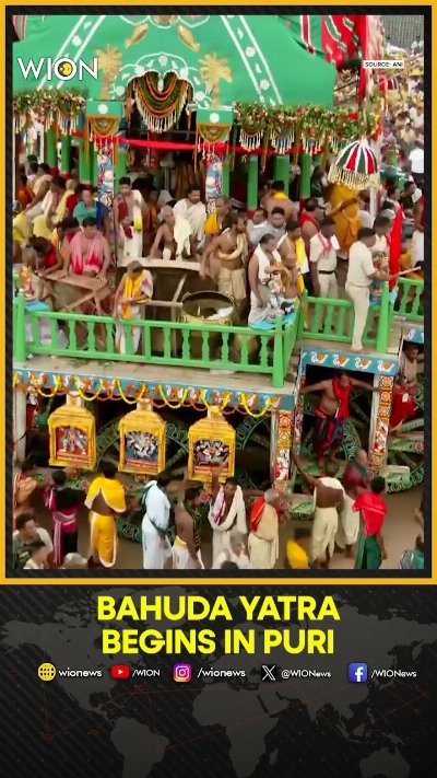 Devotees Join Lord Jagannath's Bahuda Yatra As Return Journey Begins In Puri | WION Shorts