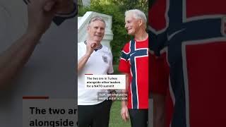 UK and Norway PMs kick off World Cup rivalry