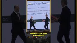 France, Syria Ink Fresh Partnership Agreements During Macron's Visit