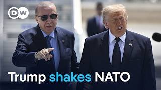 Trump says he 'tested' NATO allies as summit opens in Ankara | DW News
