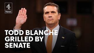 Todd Blanche: President's AG pick grilled over loyalty, Epstein, and Jan 6 fund