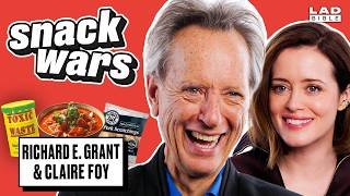 Richard E. Grant & Claire Foy Try UK vs US Food | Snack Wars