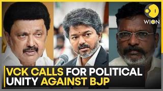 VCK Urges Vijay's TVK and DMK to Unite Against BJP Under INDIA Bloc | Wion News