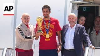 Spain's team returns to Madrid after winning the 2026 World Cup