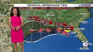 Tropical Depression 2 threatens Florida's Panhandle