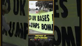 Protest Erupts Outside RAF Fairford Over US Bombing Missions | WION Shorts