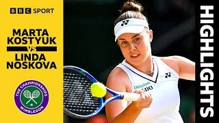 Marta Kostyuk v Linda Noskova | Semi-Final Highlights | Wimbledon 2026