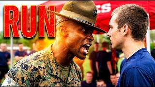 What's up sir?" RUN!