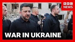 Ukraine's Zelensky to press Nato for air defence systems after intense Russian strikes | BBC News