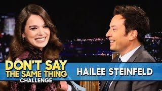 Don’t Say the Same Thing Challenge with Hailee Steinfeld | The Tonight Show Starring Jimmy Fallon