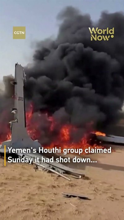 Yemen's Houthis claim downing of Saudi drone #worldnow