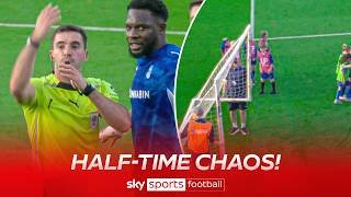 Half-time CHAOS at Oldham vs Salford as referee blows whistle too early! 😳