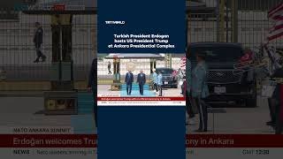 Turkish President Recep Tayyip Erdogan hosts Donald Trump at Ankara Presidential Complex