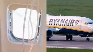 Man partially sucked out of broken window on Ryanair flight
