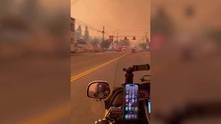 Sky turns orange in British Columbia as fires burn