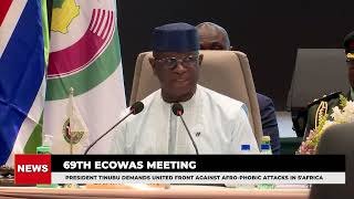 69TH ECOWAS MEETING - PRESIDENT TINUBU DEMANDS UNITED FRONT AGAINST AFRO-PHOBIC ATTACKS IN S'AFRICA