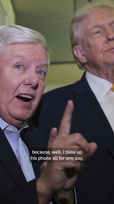 Trump jokes about 'not everybody' liking Sen. Graham in eulogy