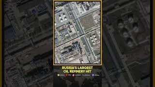 Satellite Images Show Before and After Drone Attacks at Russia's Largest Oil Refinery | WION Shorts