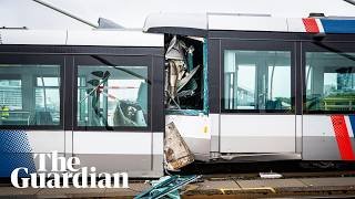 Two trams in collide on bridge in Rotterdam, injuring at least 15 people