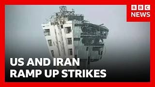 US and Iran ramp up strikes as shaky ceasefire hangs in the balance | BBC News