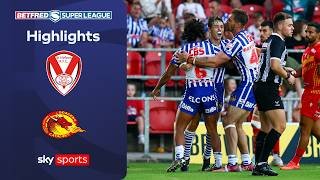 Jack Campbell scores twice on debut | St Helens vs Catalans | Super League Highlights