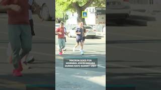 Macron goes for morning jog in Ankara during NATO summit visit