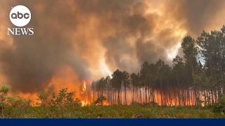 Europe's wildfires grow