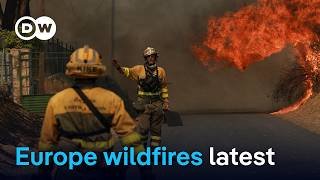 More than 80,000 forced to evacuate as fires rage across France and Spain | DW News