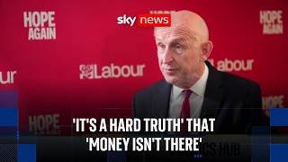Chancellor says 'it's a hard truth' that Labour doesn't have the money it had in the '90s