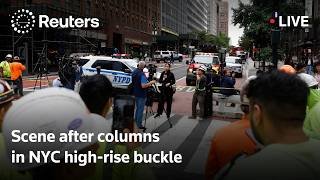 LIVE: Scene after columns in NYC high-rise buckle