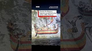 Thanks for Bayeux Tapestry projected on to white cliffs of Dover. #BBCNews