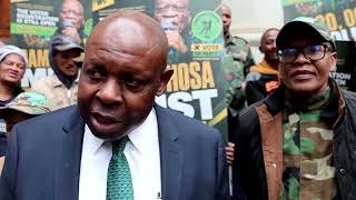 Opposition pickets court over Ramaphosa 'Farmgate' case