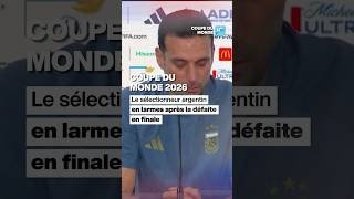 Coupe du monde 2026 : les larmes du sélectionneur argentin Lionel Scaloni • FRANCE 24